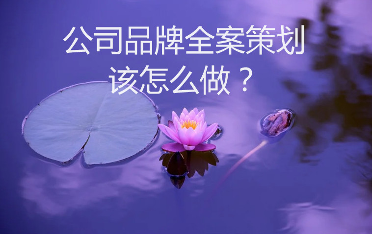 公司品牌全案策劃該怎么做？